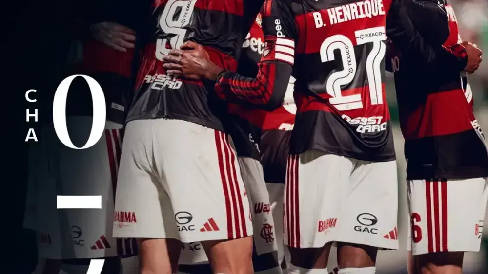 Pedro brilha, Flamengo goleia Chapecoense e pressiona Palmeiras